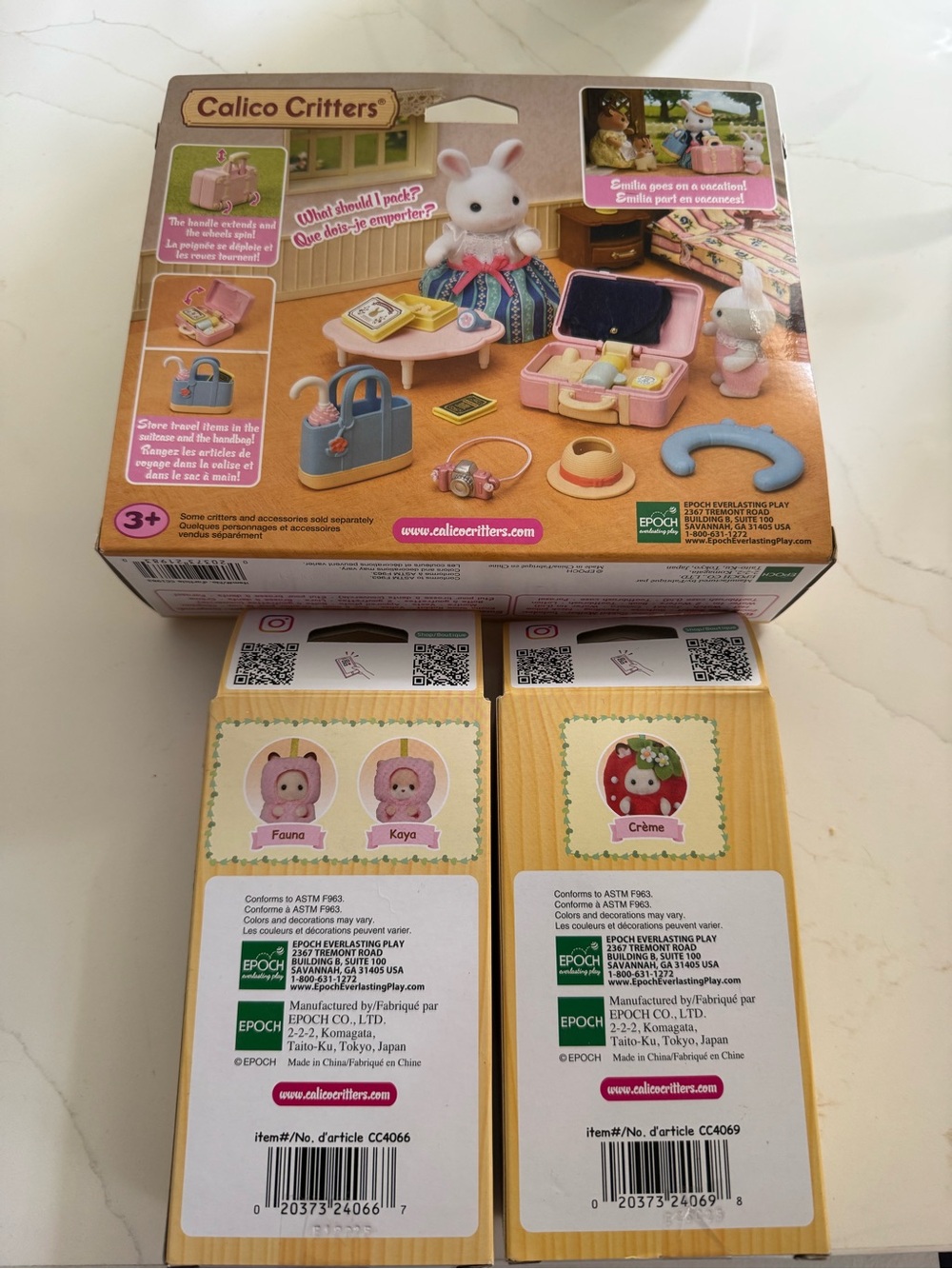 NWT Calico Critter Keychain and Weekend Travel set bundle - Picture 3 of 3